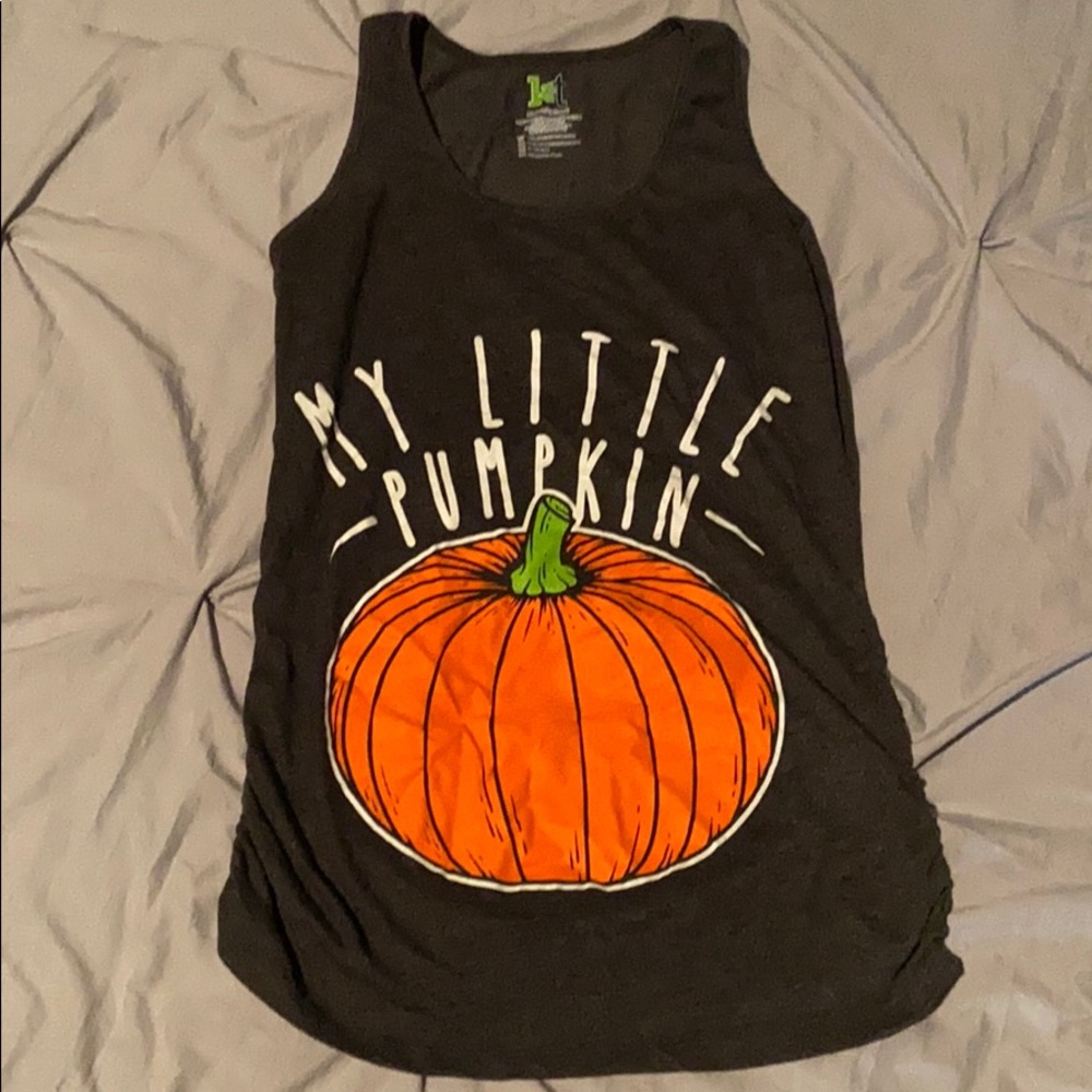 My Little Pumpkin maternity tank